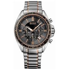 Hugo Boss Men’s Chronograph Quartz Stainless Steel Black Dial 47mm Watch 1513094