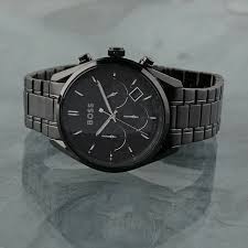 Hugo Boss Men’s Chronograph Quartz Stainless Steel Black Dial 44mm Watch 1513960