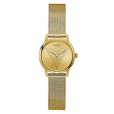 Guess Women’s Quartz Gold Stainless Steel Gold Dial 28mm Watch GW0106L2